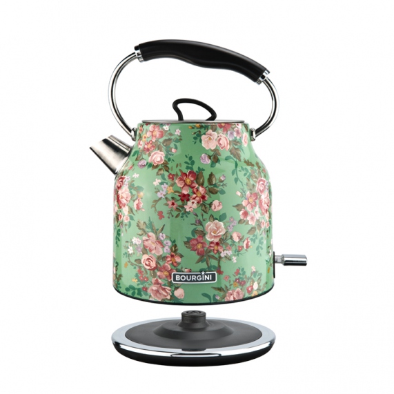 bros inkt mei Floral Water Kettle Green | Bourgini