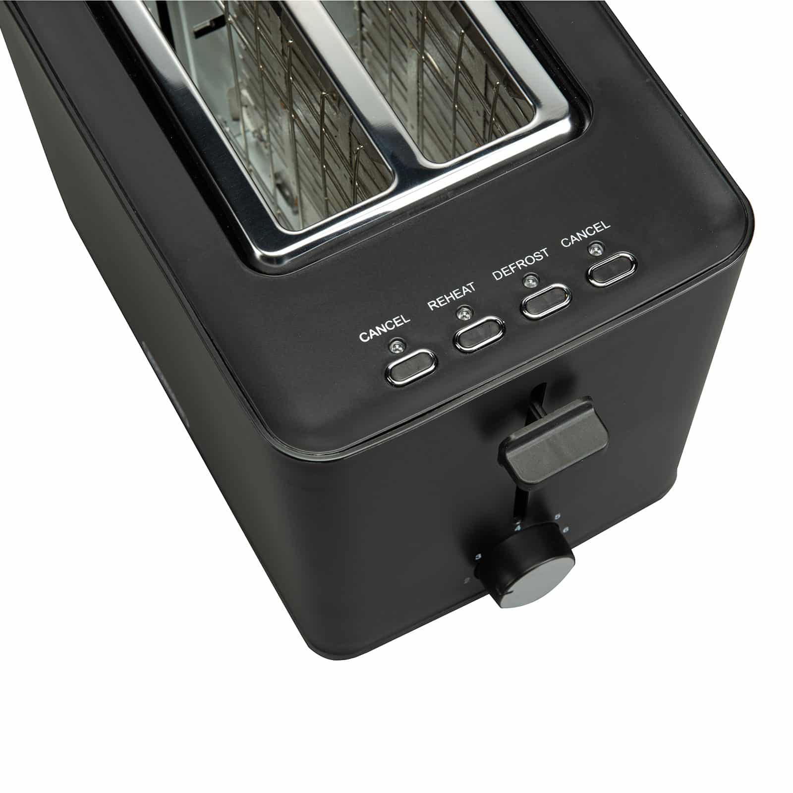 Bourgini Retro Toaster - Nostalgic design - Black - Adjustable browning mode - Extra high bread lift - 815 watts