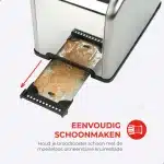 Digital Toaster - RVS Broodrooster met touchscreen display