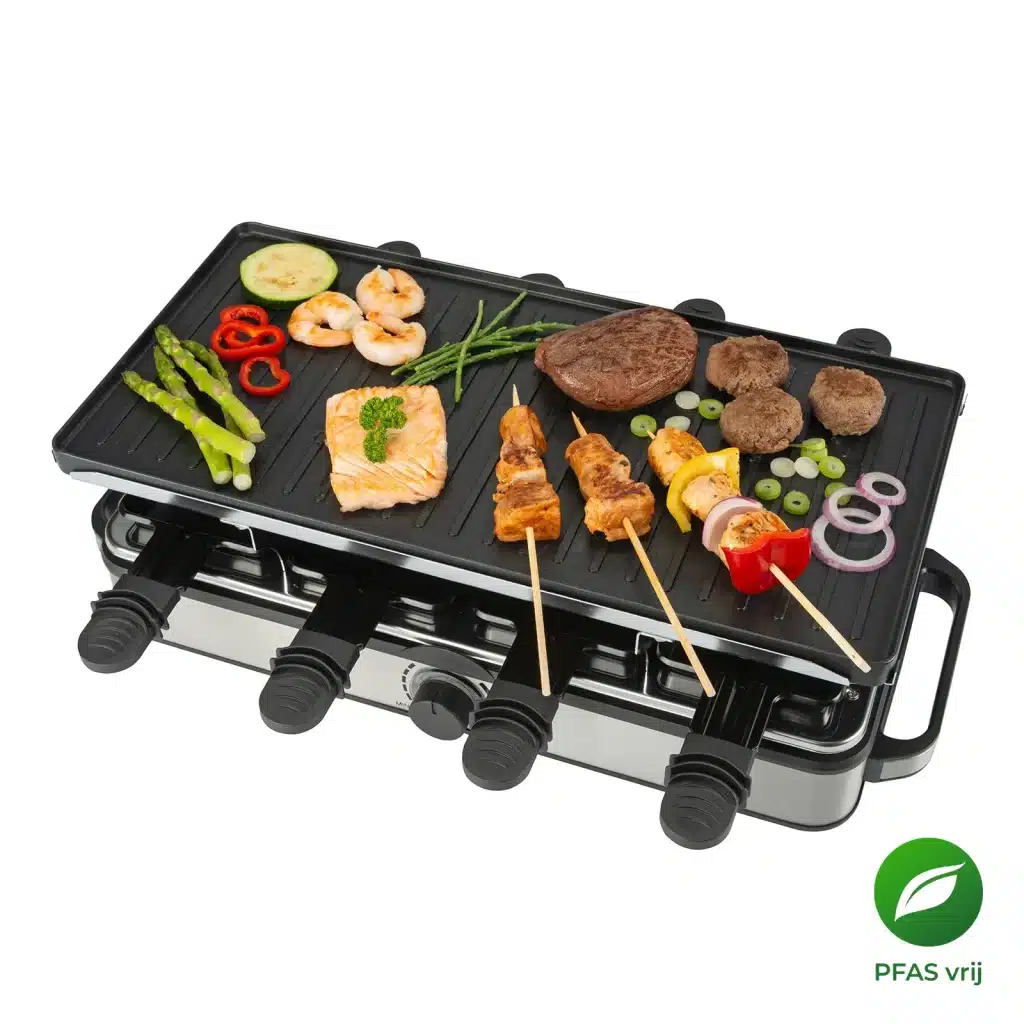 Gourmette Raclette PURE - 8 persoons gourmetstel  - PFAS-vrij