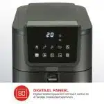 Slimfit Airfryer Pure XL 5L - Zwart - PFAS-vrij