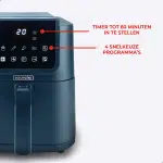 Slimfit Airfryer Pure XL 5L - Blauw - PFAS-vrij