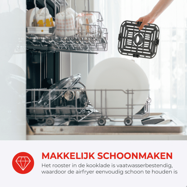 Slimfit Airfryer Pure XL 5L - Blauw - PFAS-vrij - Afbeelding 5