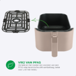 Slimfit Airfryer Pure XL 5L -  Beige - PFAS-vrij