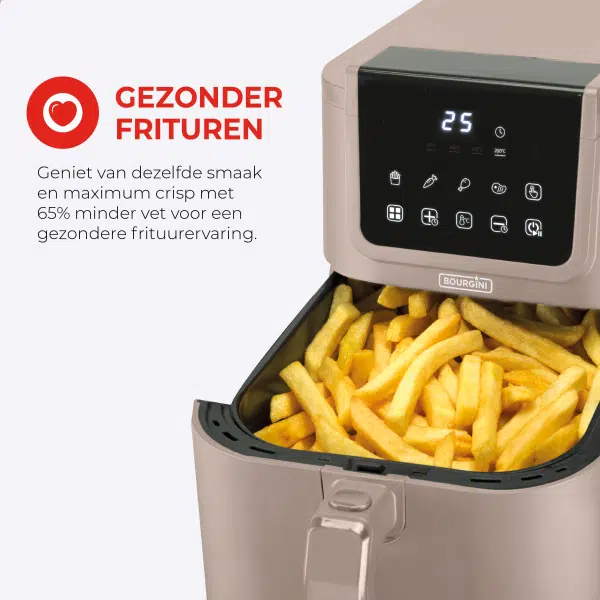 Slimfit Airfryer Pure XL 5L - Beige - PFAS-vrij - Afbeelding 4
