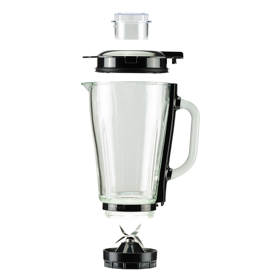 Power Blender - Glazen kan 1,75L met messenset