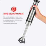 Staafmixer Set - 1500 watt + hakmolen & maatbeker