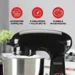 Steel Kitchen Chef Pro 5.5L - Keukenmachine – Retro Glossy