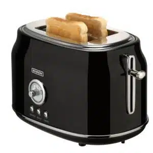Retro Toaster - Broodrooster in retro design - Zwart