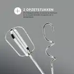 Retro Handmixer - 5 Snelheden & turbofunctie