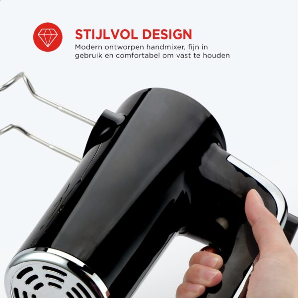 Retro Handmixer - 5 Snelheden & turbofunctie