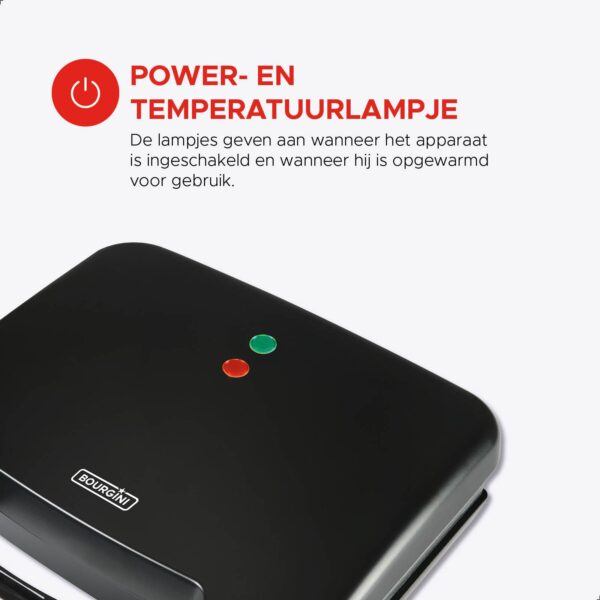 Sandwich Maker XXL - Tosti-ijzer - Zwart