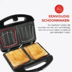 Sandwich Maker XXL - Tosti-ijzer - Zwart