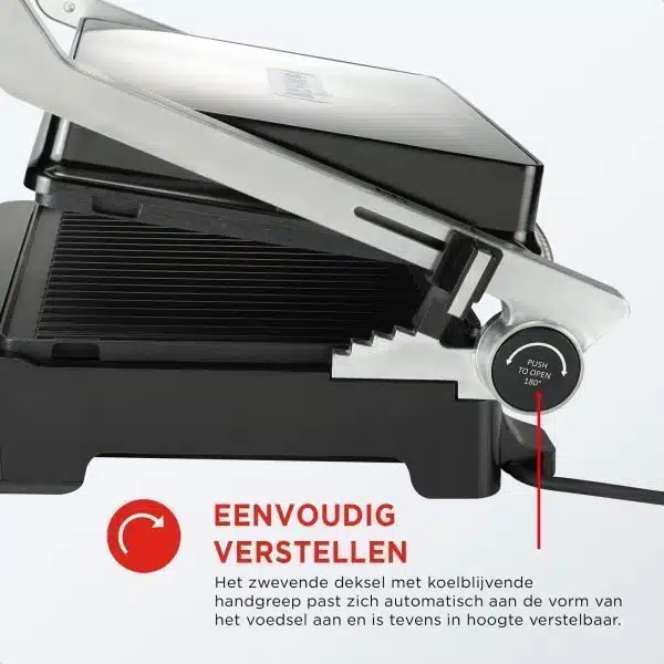 Contact Grill PURE - RVS – PFAS-vrij - Afbeelding 5