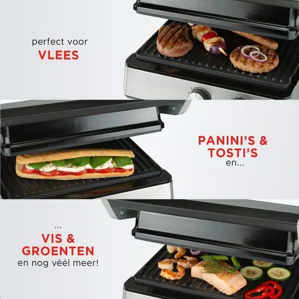 Contact Grill PURE - RVS – PFAS-vrij - Afbeelding 4