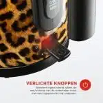 Trendy Panter Waterkoker - Waterkoker met Pantherprint - 1,7L
