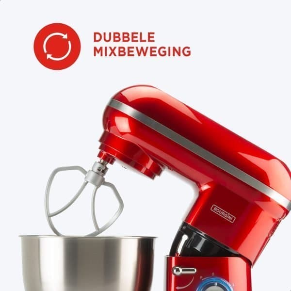 Classic Kitchen Chef 4,5L - Keukenmachine - Rood - Afbeelding 5