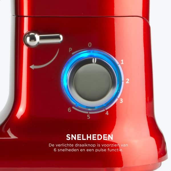 Classic Kitchen Chef 4,5L - Keukenmachine - Rood - Afbeelding 9