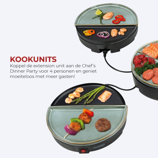 Chef's Dinner Party - Glazed Grey - Uitbreidingsset – PFAS-vrij