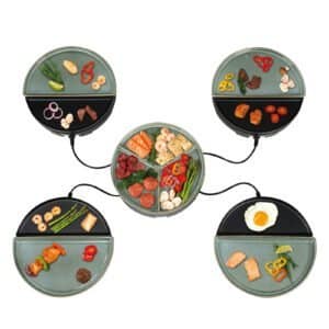 Chef’s Dinner Party – Gourmetstel – Glazed Grey – 4 personen – PFAS-vrij