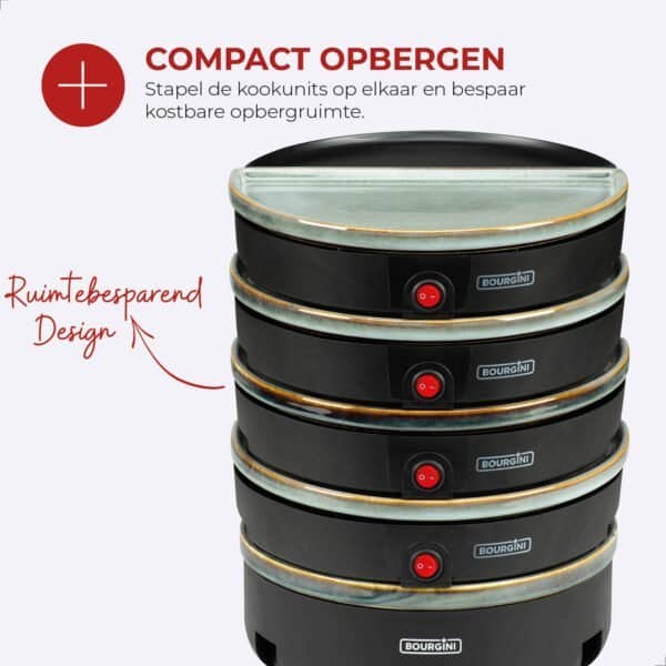 Chef’s Dinner Party – Gourmetstel – Glazed Grey – 4 personen – PFAS-vrij