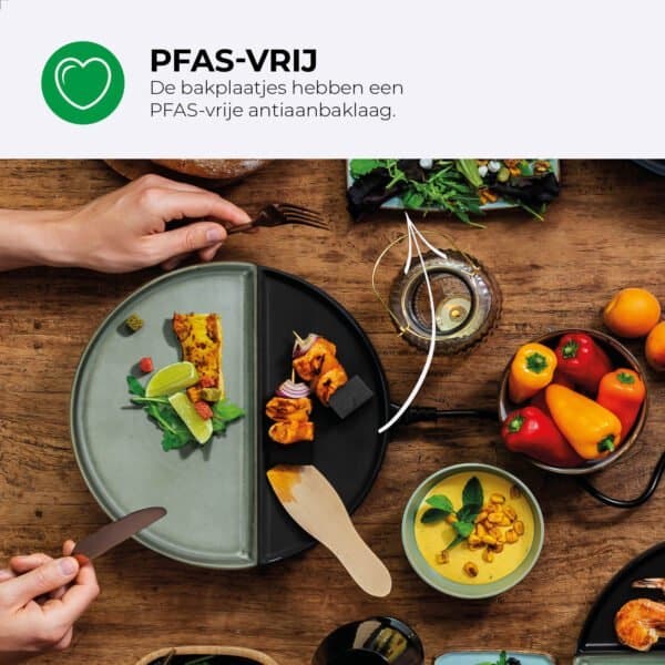 Chef’s Dinner Party – Gourmetstel – Glazed Grey – 4 personen – PFAS-vrij