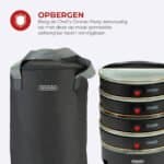 Chef’s Dinner Party – Gourmetstel – Glazed Grey – 4 personen – PFAS-vrij