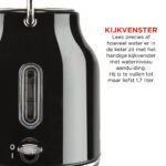 Nostalgic Waterkoker Deluxe - 1,7L - Zwart