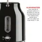Nostalgic Waterkoker Deluxe - 1,7L - Zwart