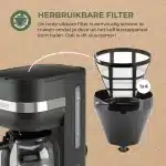 Elements Koffiezetapparaat 1.5L – Filterkoffie met warmhoudfunctie