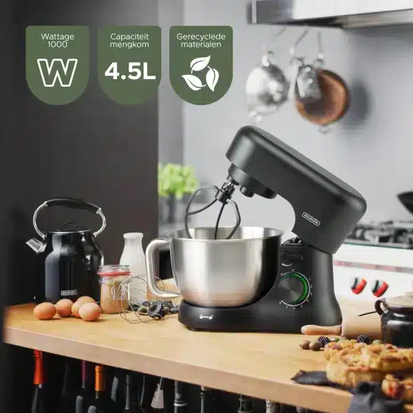 Elements Kitchen Chef 4.5L – Krachtige 1000W keukenmachine - Afbeelding 7