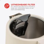 Harmony Waterkoker - 1,7L - Waterkoker met beukenhouten details