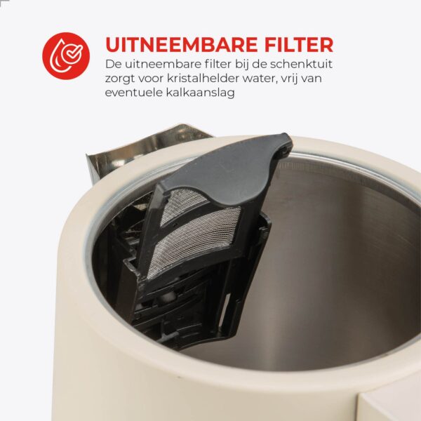Harmony Waterkoker - 1,7L - Waterkoker met beukenhouten details