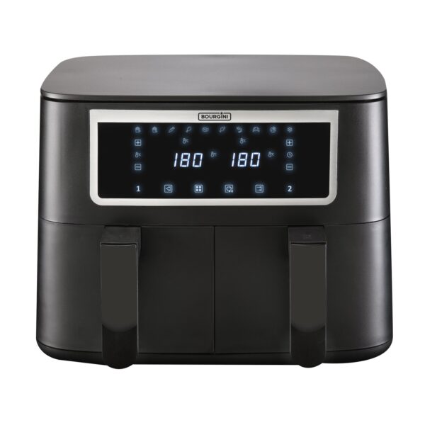 Duo Airfryer 8.0L - 2x 4.0L - Zwart - PFAS-vrij