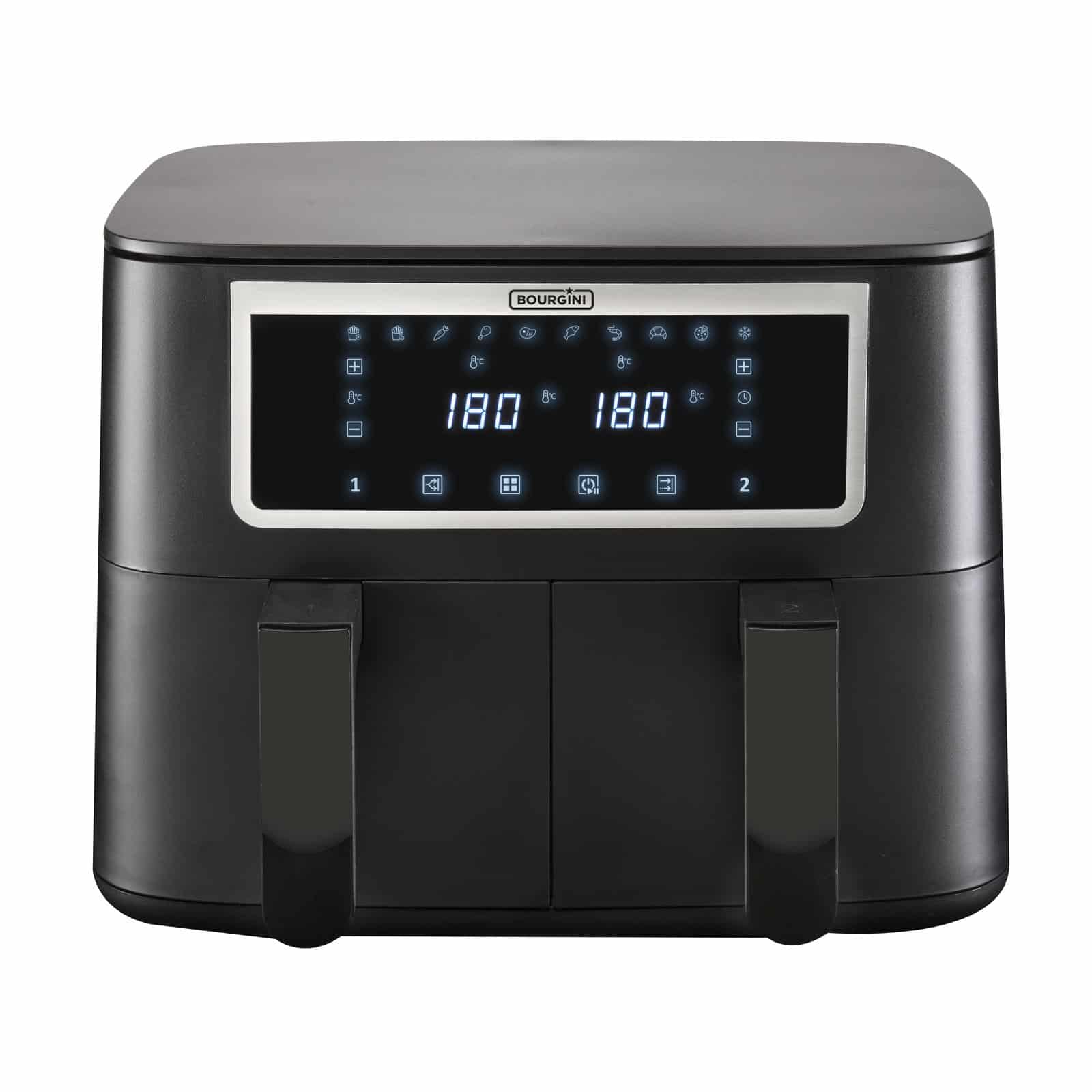 Duo Airfryer 8.0L - 2x 4.0L - Zwart - PFAS-vrij