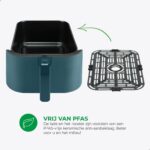 Slimfit Airfryer Pure XXL - 8L - Blauw - PFAS-vrij