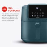 Slimfit Airfryer Pure XXL - 8L - Blauw - PFAS-vrij
