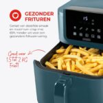Slimfit Airfryer Pure XXL - 8L - Blauw - PFAS-vrij