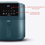 Slimfit Airfryer Pure XXL - 8L - Blauw - PFAS-vrij