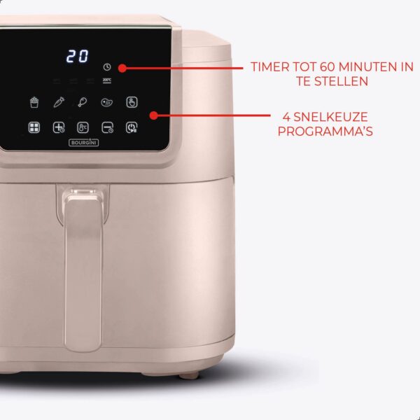 Slimfit Airfryer Pure XXL - 8L - Beige - PFAS-vrij