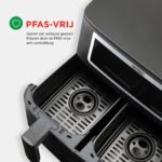 Duo Airfryer 8.0L - 2x 4.0L - Zwart - PFAS-vrij