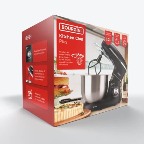 Kitchen Chef Plus 6.2L - Keukenmachine - Zwart - Afbeelding 3