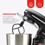 Kitchen Chef Plus 6.2L - Keukenmachine - Zwart