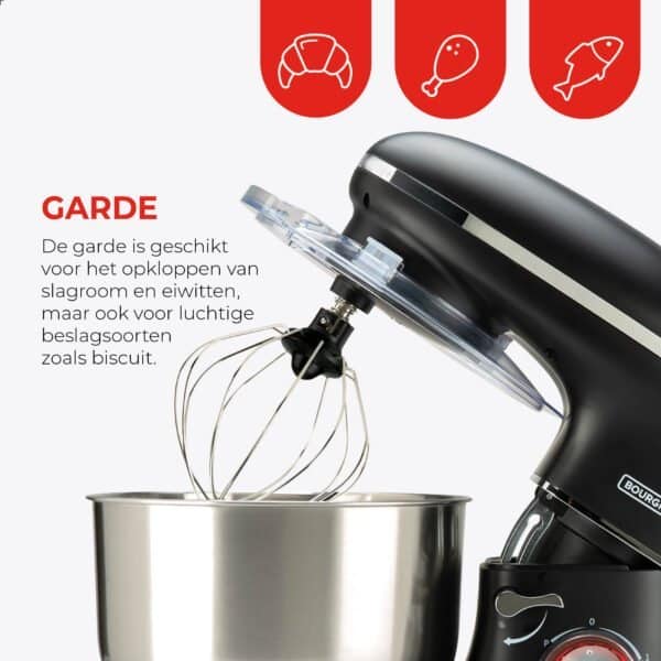 Kitchen Chef Plus 6.2L - Keukenmachine - Zwart - Afbeelding 6