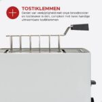 Tosti Toaster Wit - Broodrooster met bagelfunctie & Tostimaker