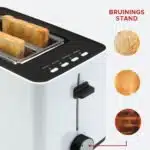 Tosti Toaster Wit - Broodrooster met bagelfunctie & Tostimaker