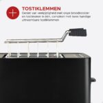 Tosti Toaster Zwart - Broodrooster met bagelfunctie  & Tostimaker