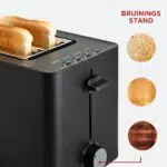 Tosti Toaster Zwart - Broodrooster met bagelfunctie  & Tostimaker