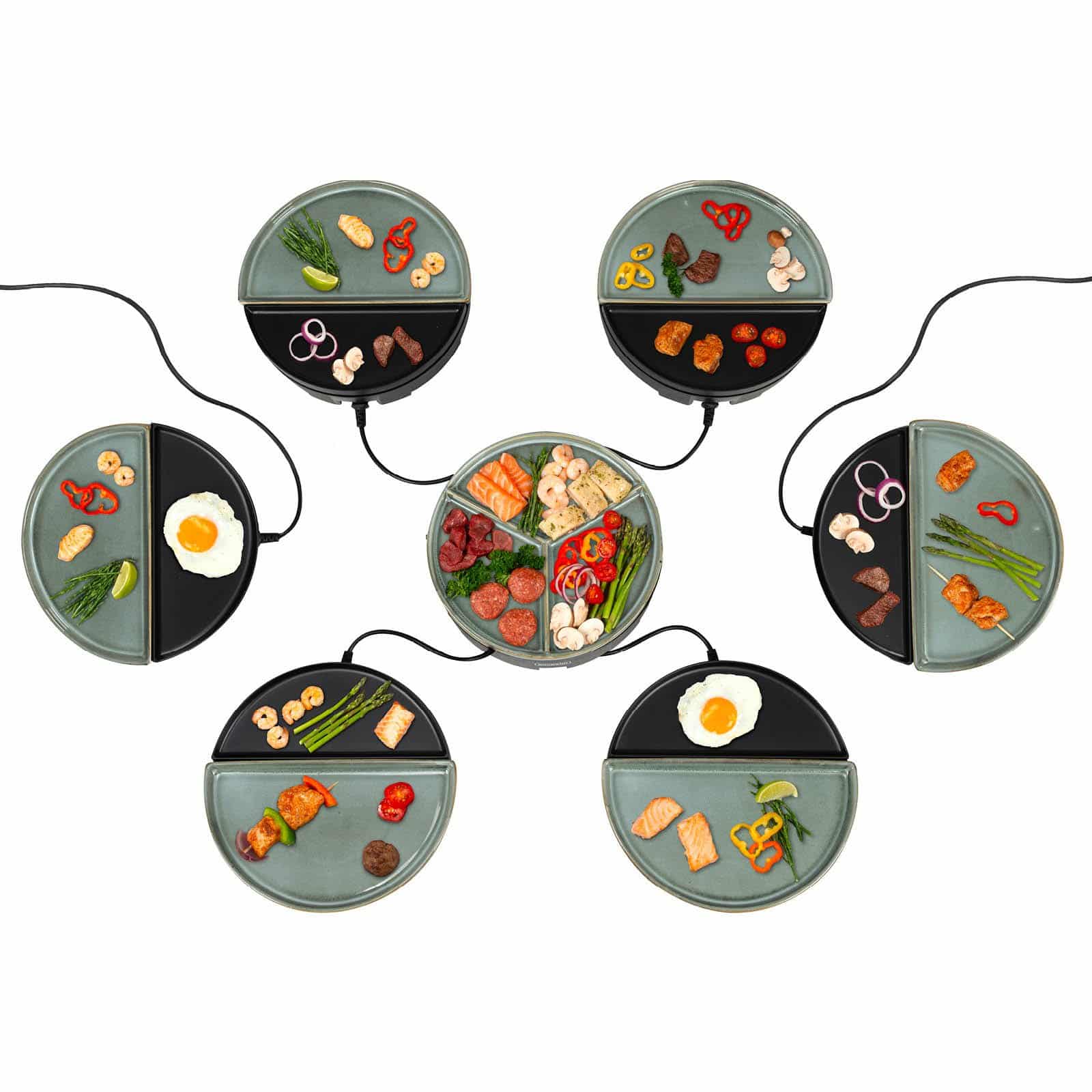 Chef's Dinner Party - Gourmetstel - Glazed Grey - 6 personen - PFAS-vrij