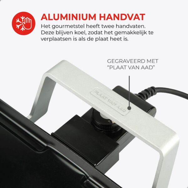 De Plaat van Aad - Multifunctionele Grillplaat - Limited Edition - 46 x 30 cm